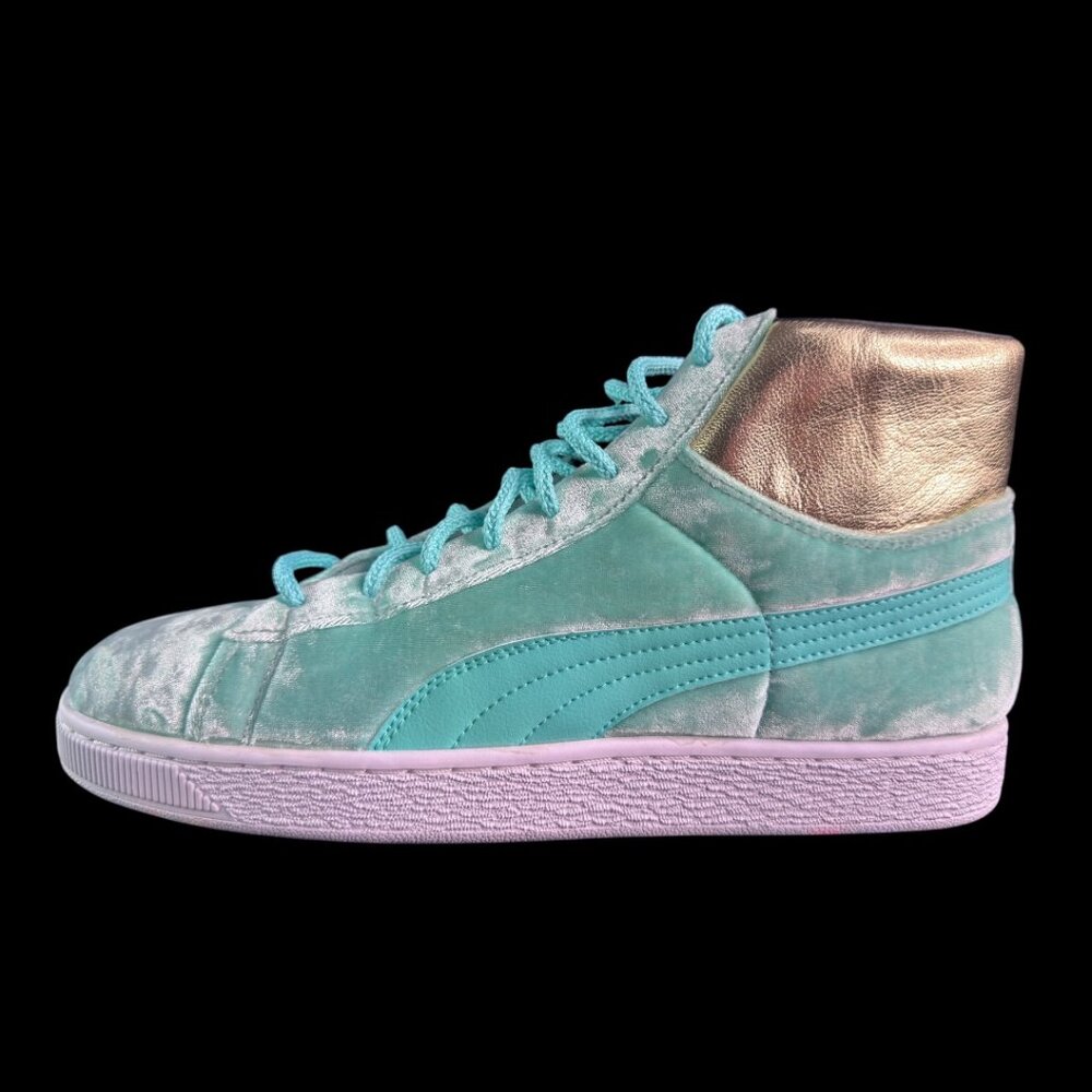 Puma Dee & Ricky x Basket Mid Lady Liberty Whimsical World Velvet Mens Size 10.5 - Picture 2 of 14
